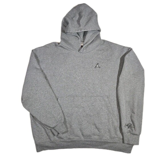 Air Jordan Essential Fleece Pullover Hoodie Gray Mens 2XL - Picture 1 of 9